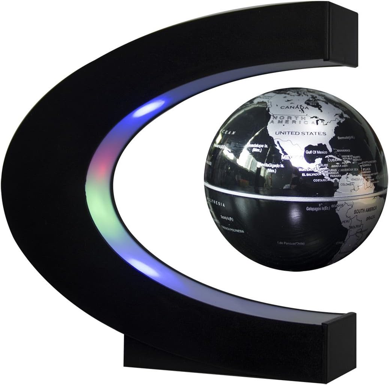 Globo Flotante Con Luces Led C Levitacion Magneticas Mapa Mundial Flotante Nueva