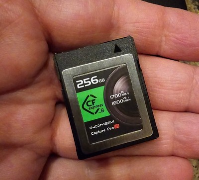 INDMEM 256GB Professional CFexpress Card Type B 8K CFE R:1700 MB/s Capture Pro