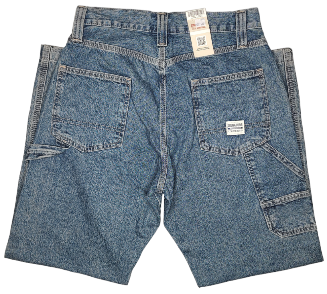 Signature By Levi Strauss & Co. #11590 NEW Men's 100% Cotton Carpenter Jeans