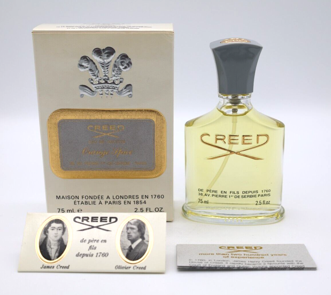 【2】CREED 元祖 オレンジスパイス 香水 トワレ クリード レア 廃盤品 Vintage Creed Orange Spice 75ml / 2.5 oz Authentic from