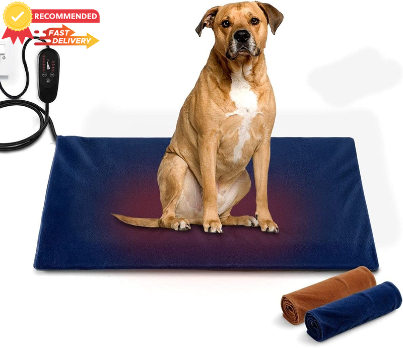 Extra Large Heated Pet Mat 75x45cm Electric Dog Cat Bed with Thermal Protection