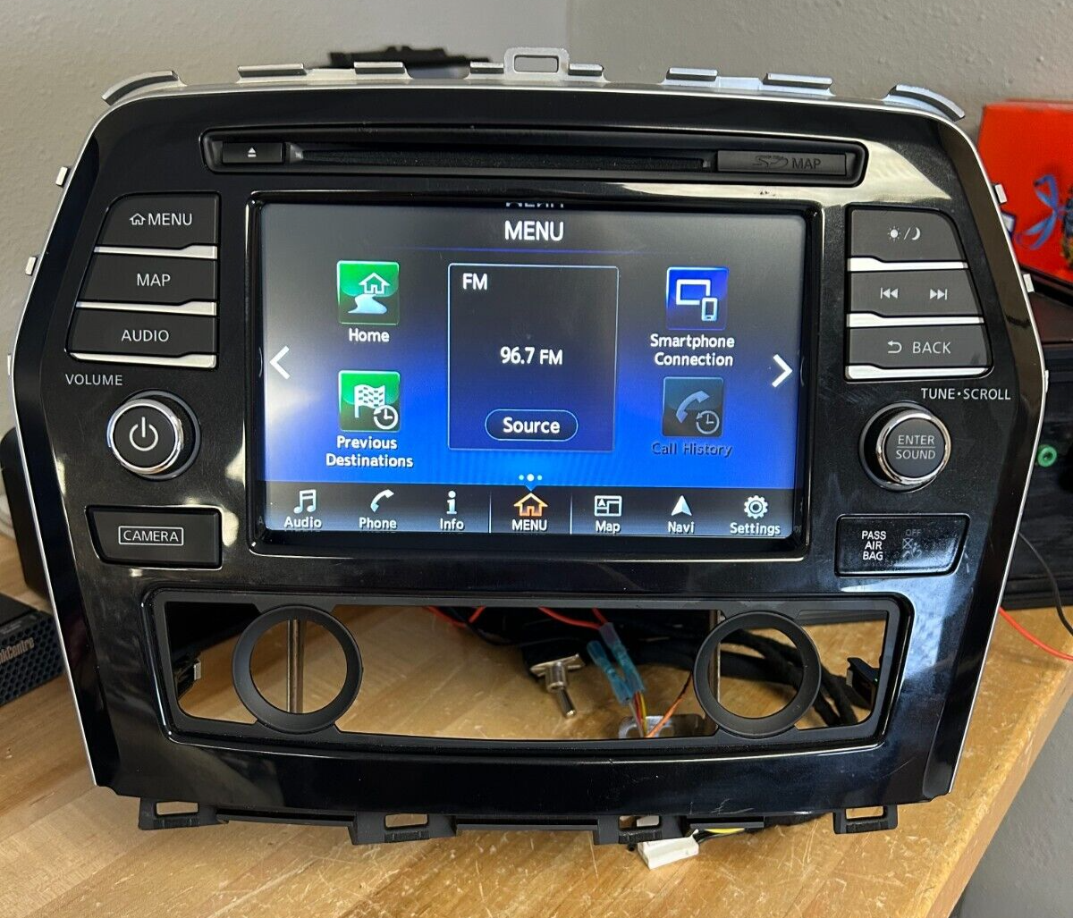 日産 純正HDDナビ Clarion 型式 NA7W-8112JP DVD再生 Bluetooth