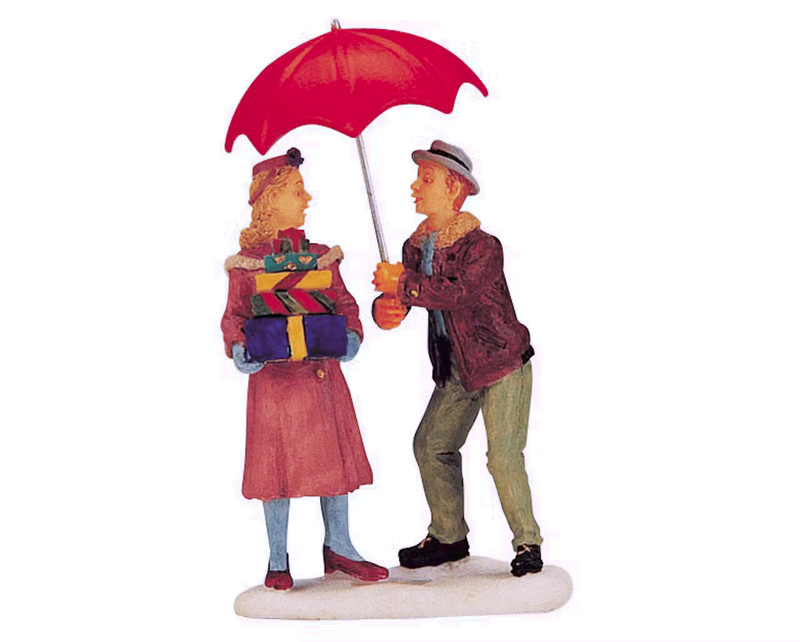 Lemax 2000 Shelter From The Snow Holidays Seasons #02407 Romantic