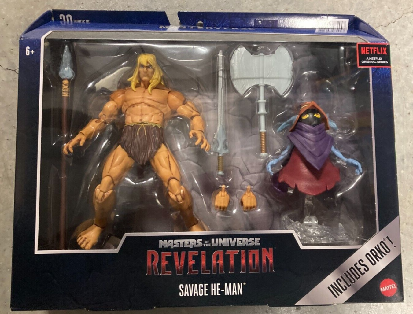 NETFLIX POWER ATTACK MOTO - HE-MAN TRAP JAW MAN-AT-ARMS & ORKO LOT OF 4 FIGURES