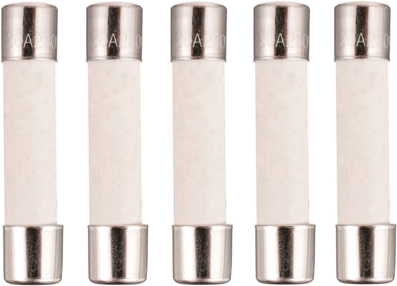 Microwave Fuse 20A Ceramic Fuse 20 Amp 250V Slow-Blow Compatible and Universal R