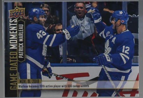 2018-19 Upper Deck Game Dated Moments - Patrick Marleau #19