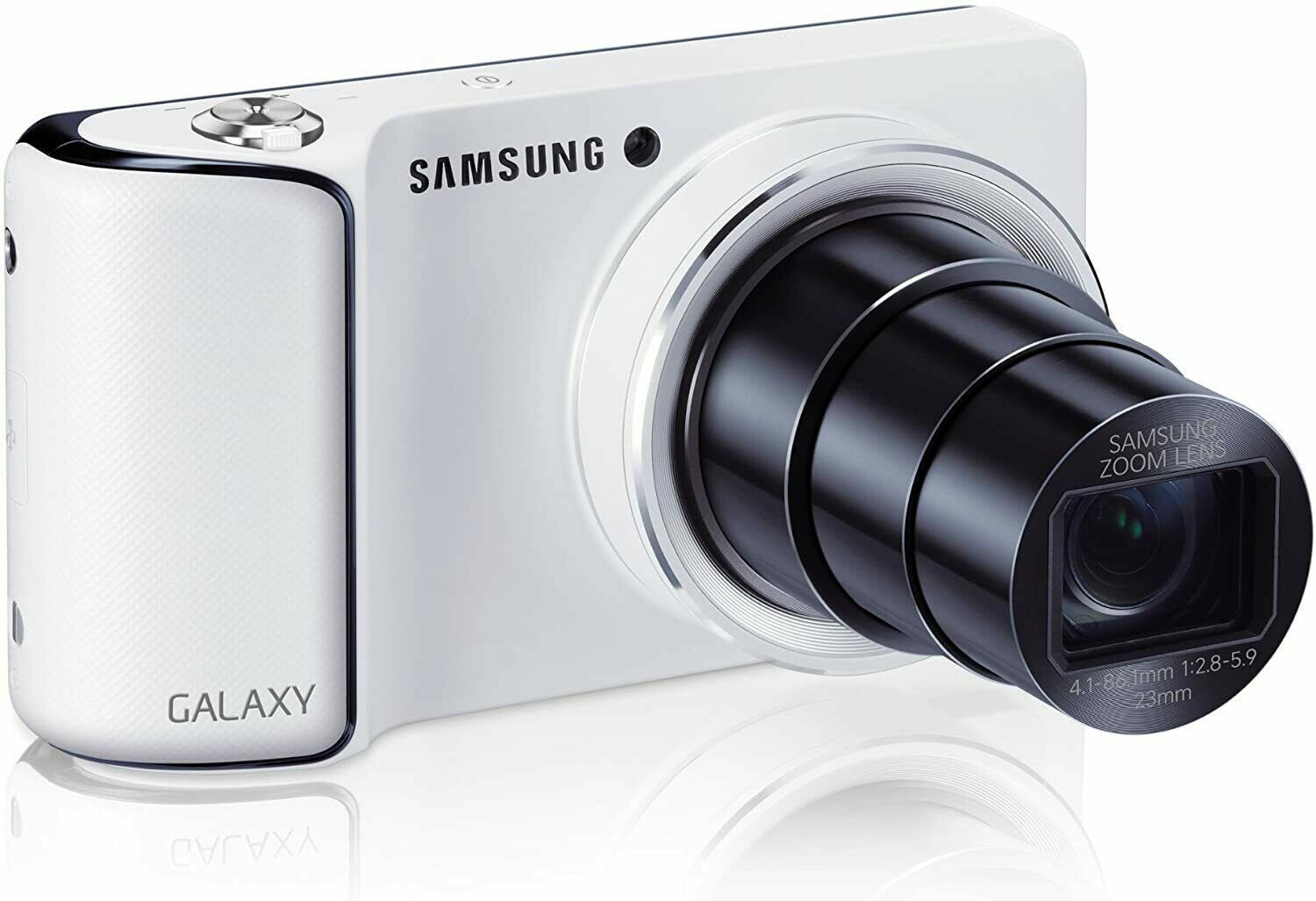 Samsung Galaxy Camera White 21x Optical Zoom, battery and