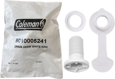 Coleman cooler store drain