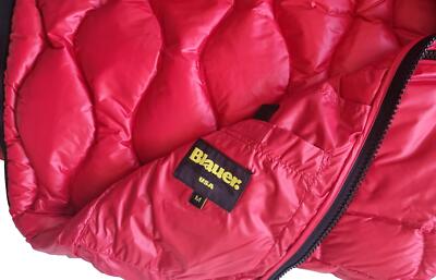 Pre-owned Blauer Men's Down Jacket 24wbluc03005 006355 Red
