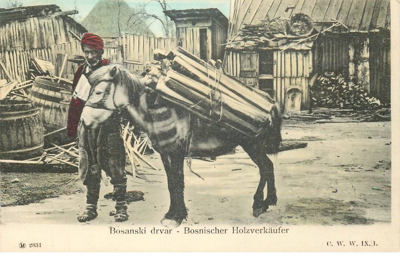 Bosnie-Herzegovine  Bosanski Drvar Bosnischer Holzverkaufer