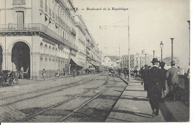 Le Boulevard de la République, Alger, Algérie, non circulée (R185)