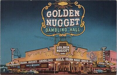 Las Vegas, NV: Golden Nugget Gambling Hall & Saloon - Vintage Nevada Postcard