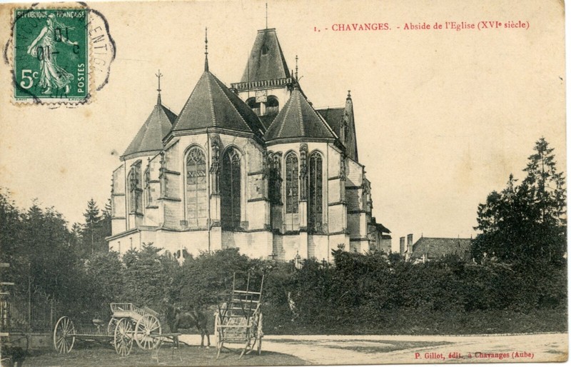 Carte Postale Aube // Chavanges Abside De L'Eglise