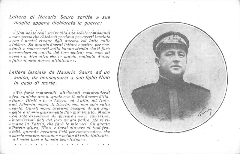 Cpa Guerre / Italie / Lega Navale Italiana Lettera Di Nazario Sauro
