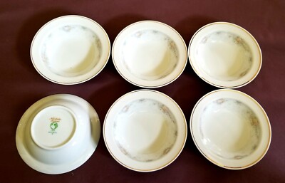 SET/6 NORITAKE WAYNESBORO FRUIT BOWLS ~ 3261 ~ IRELAND 