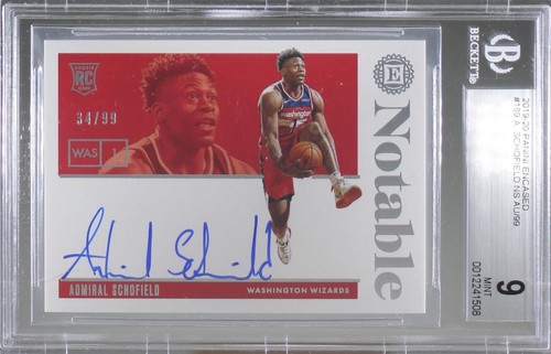 2019-20 Panini Encased - Admiral Schofield #189