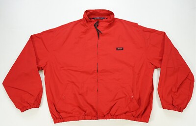 Rare VTG POLO RALPH LAUREN Sport Spell Out Patch Full Zip Bomber 