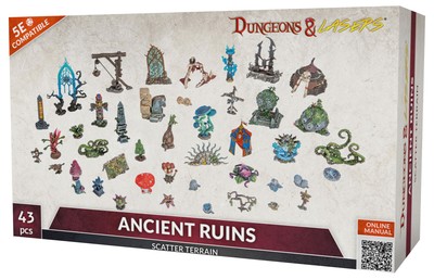 Dungeons & Lasers: Ancient Ruins Scatter Terrain | 5E Compatible
