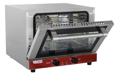 Kratos 29M-001 - Commercial Quarter-Size Countertop Convection Oven - Holds (3)