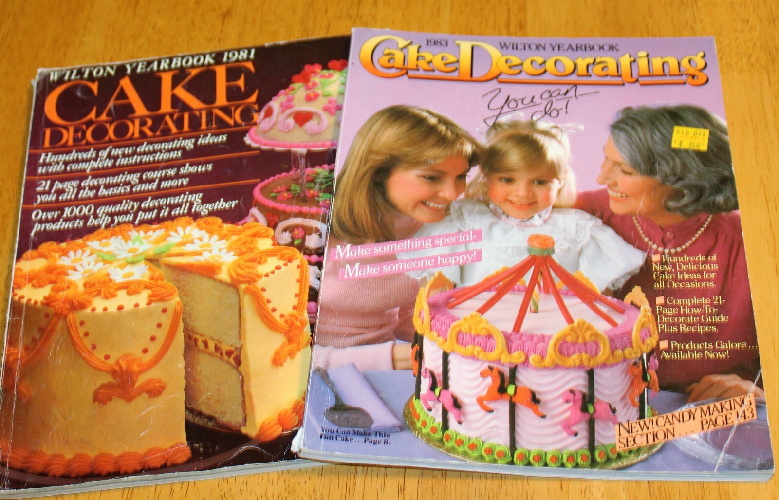 Wilton: CAKE DECORATING YEARBOOK (2) 1981, 1983 Ideas