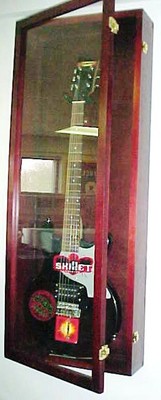 Acrylic Guitar Display Case / Cherry Wood Guitar Case