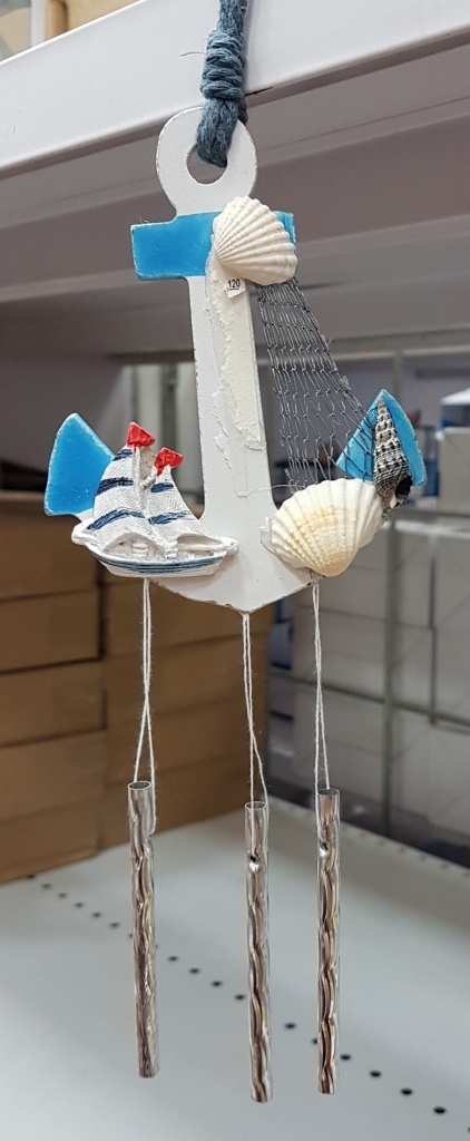 ScacciaPensieri Campanello Ancora Da Parete Legno Decorazione Casa Mare moc
