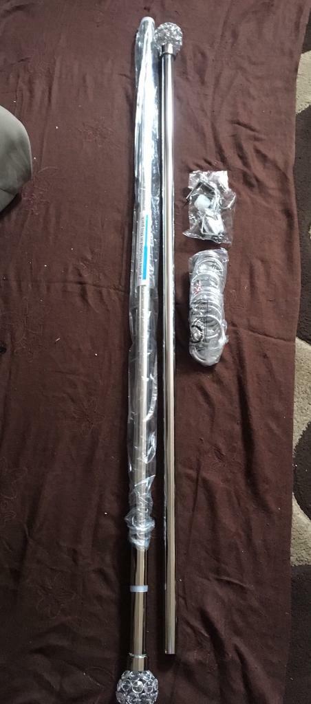 New Curtain Pole Set Metal 11 Ft In Balsall Heath West Midlands
