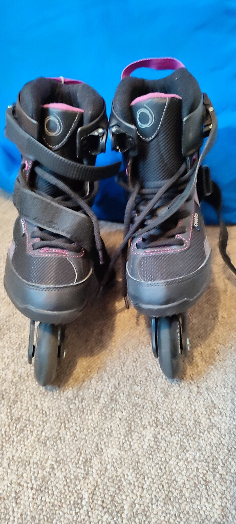 Decathlon Fit3 Inline Skates Size 5 5 Womens Black And Pink Very Good Condition In Clapham London Gumtree