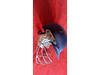 Men's Large G And M Batting Gloves and Helmet In Excellent Condition