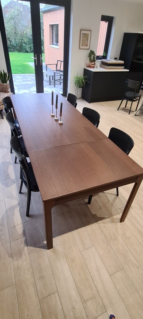 Ikea EKEDALEN Dark Brown Extendable Dining Table | in Comber, County