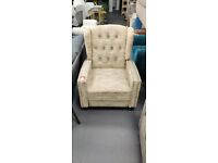 Cream Fabric Arm Chair