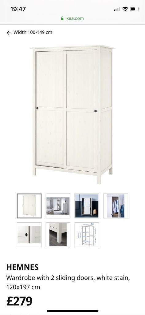 Ikea Hemnes Wardrobe White In Eastleigh Hampshire Gumtree