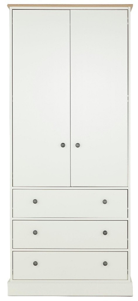 Oak Effect Ivory Argos Home Kensington 2 Dr 3 Drw Wardrobe Diy