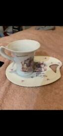 image for FOREVER FRIENDS MUG & PLATE WITH SPECIAL MOTHER PRINTED ON 