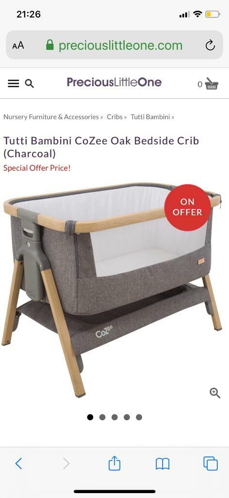 Tutti Bambini Next To Me Crib And Bedding Set In Billingham County