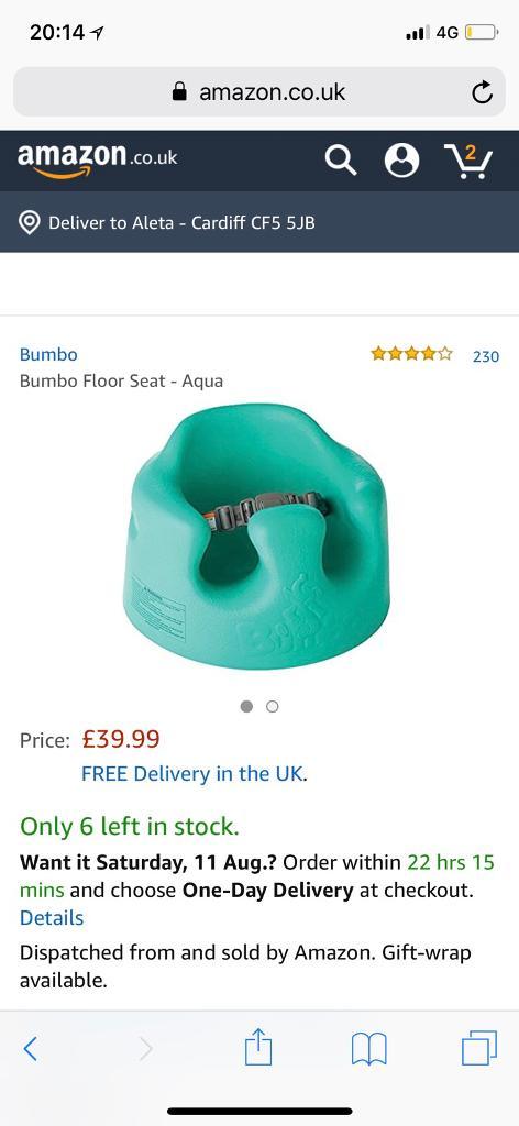 Baby Bumbo Floor Seat Aqua In Culverhouse Cross Cardiff Gumtree