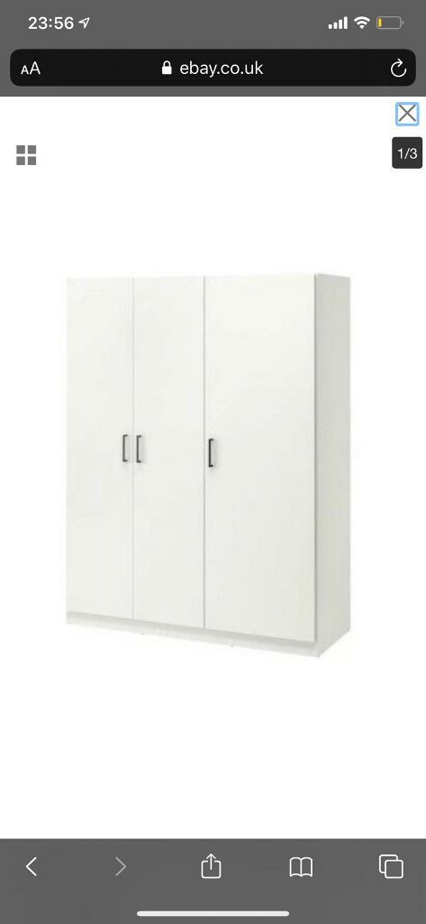 Ikea Dombas Triple Wardrobe In Ilkeston Derbyshire Gumtree