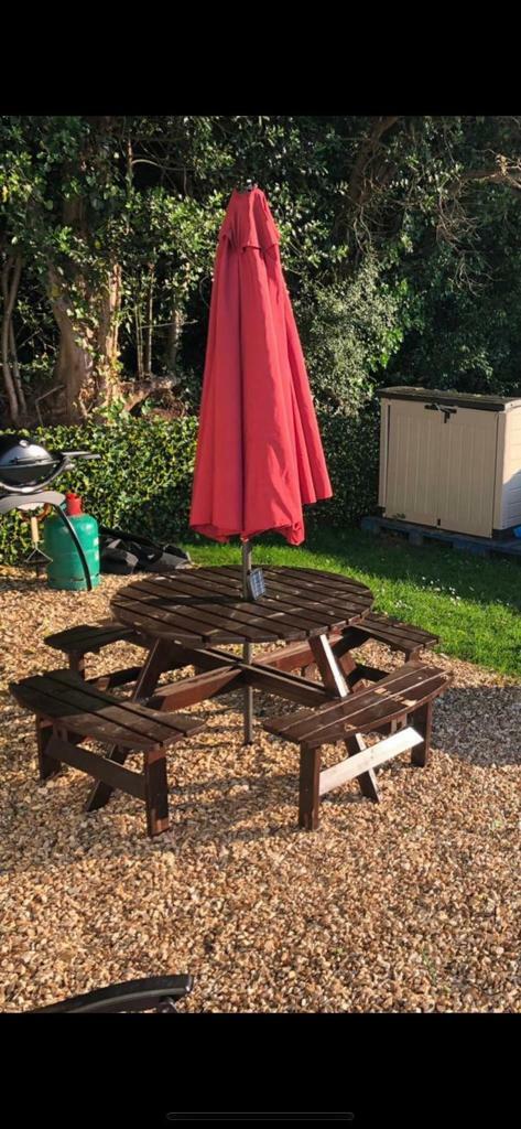 Led Light Up Umbrella And Picnic Table In Dawlish Devon Gumtree