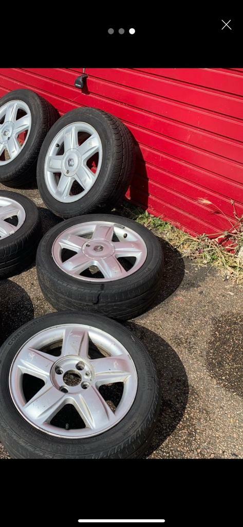 Renault Clio alloy set of 5 rims with tyres not wheel wheels rim | in