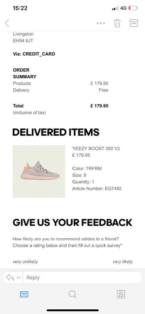 Yeezy Boost 350 V2 TRUE FORM Particulaps