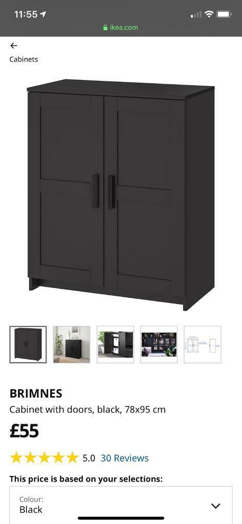 Ikea Brimnes Black Cabinet In Sheffield South Yorkshire Gumtree