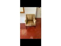 Tweed tartan armchair * free furniture delivery *