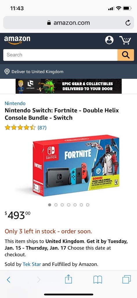 nintendo switch fortnite bundle - fortnite for nintendo switch amazon