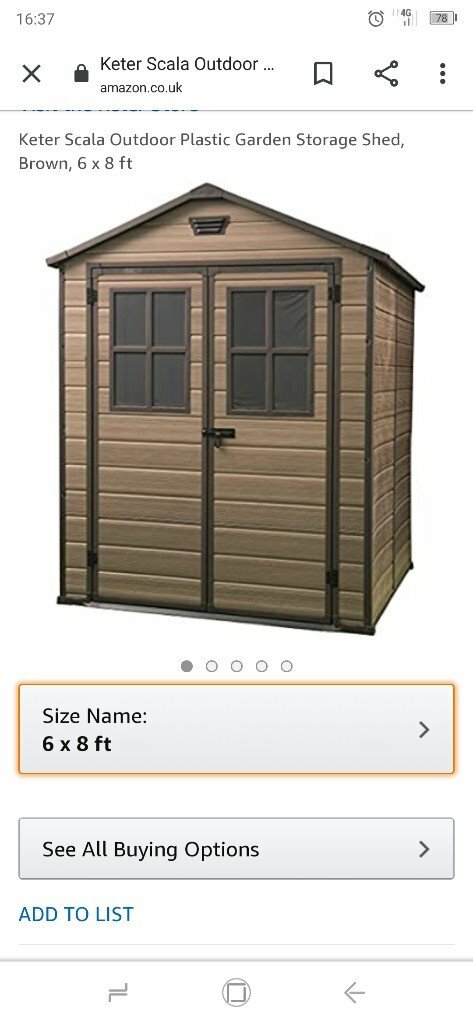keter manor large resin outdoor backyard garden storage