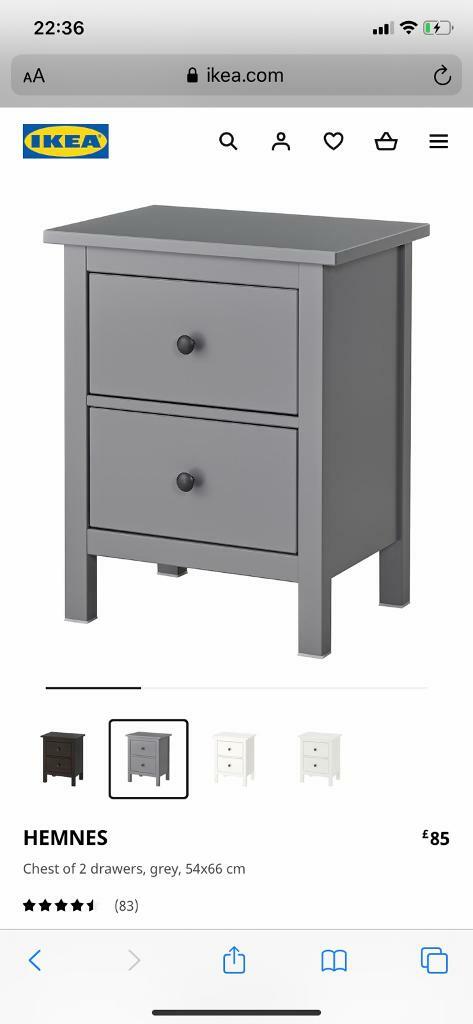 grey bedside table ikea
