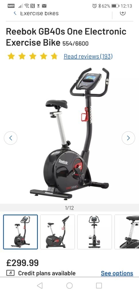reebok bike argos