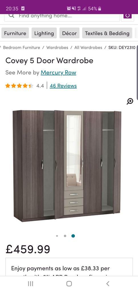 5 Door Wardrobe In Bournemouth Dorset Gumtree