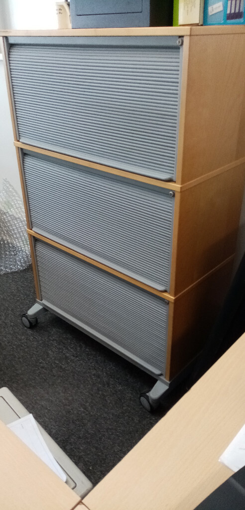Tambour Roller Shutter Filing Storage Cupboard In Tower Bridge
