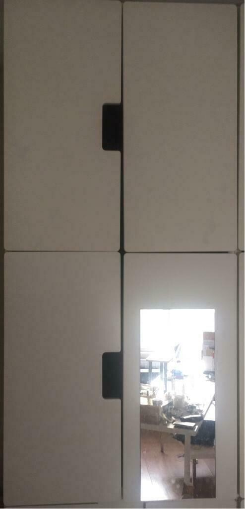 Ikea Stuva Malad Wardrobe Doors Only White 64cm 4 Doors With