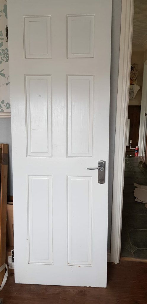 47 White Internal Doors 6 Panel Background